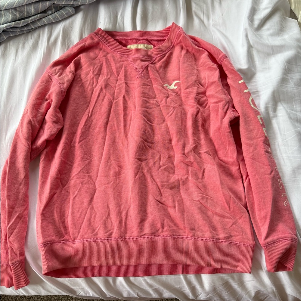 Hollister Coral Crewneck Sweatshirt